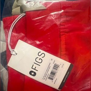 NWT Limited Edition Neon Red FIGS scrub bottoms
